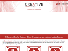 Tablet Screenshot of creativecurtains.com.au